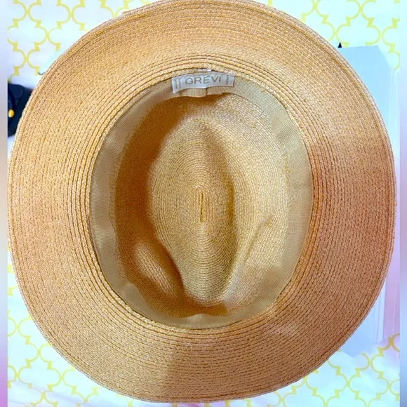 NWOT handwoven 100% Abaca (Manila hemp) Grevi-Dick Tracy hat “The Cary”- - Picture 7 of 15